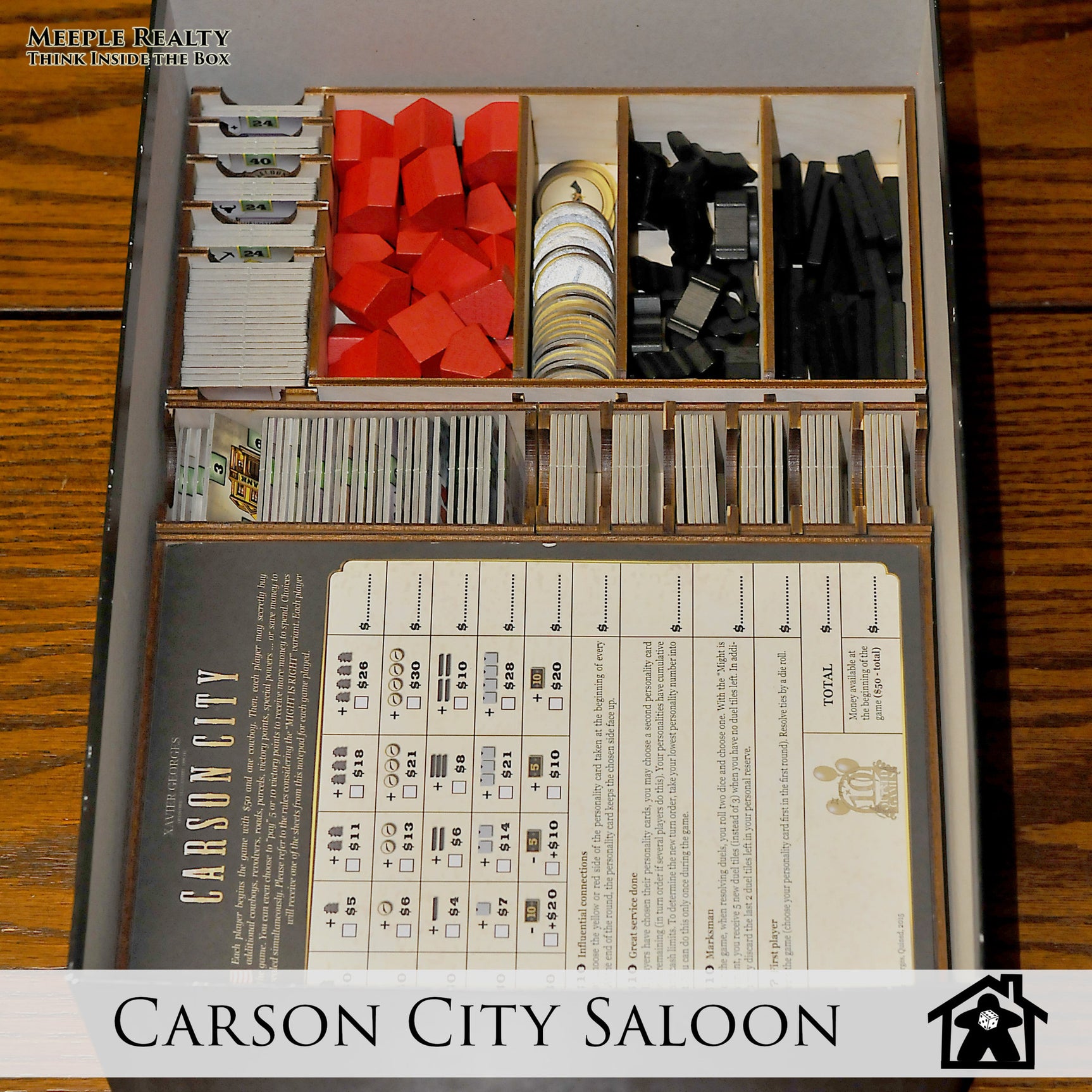 Meeple Realty - Carson City Saloon (Compatible with CARSON CITY: BIG BOX™) *PRE-ORDER*