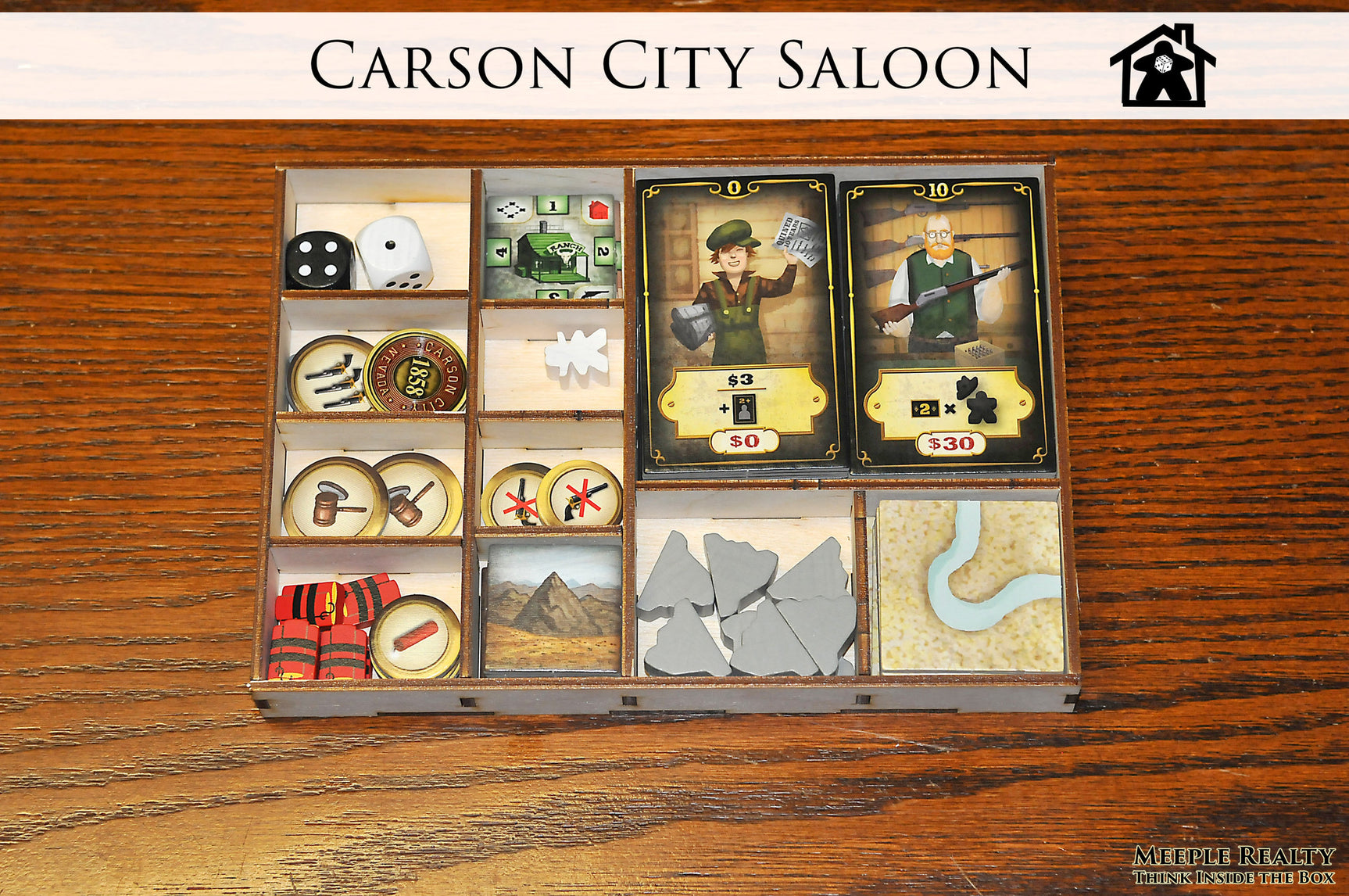 Meeple Realty - Carson City Saloon (Compatible with CARSON CITY: BIG BOX™) *PRE-ORDER*