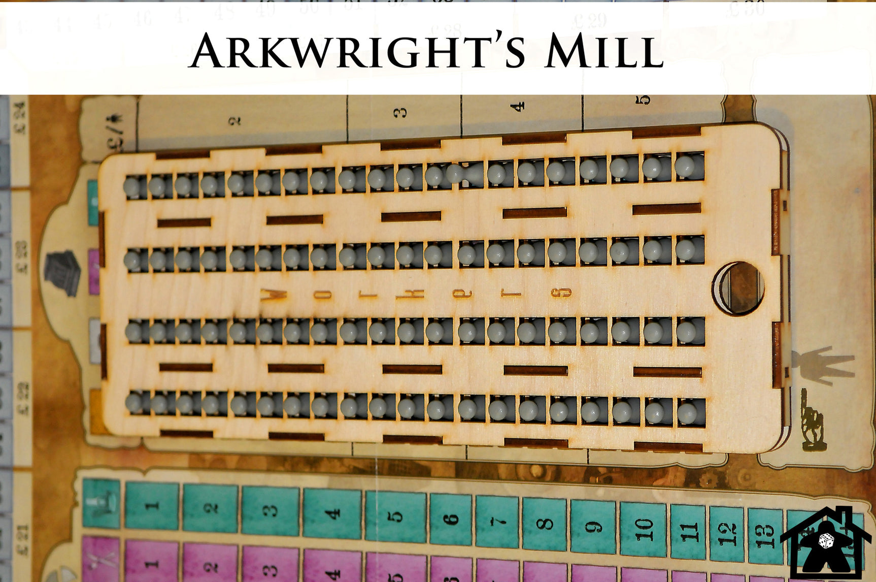 Meeple Realty - Arkwright's Mill (Compatible with ARKWRIGHT™)