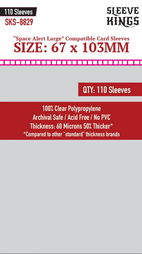 Sleeve Kings - Space Alert Large (110 pack)