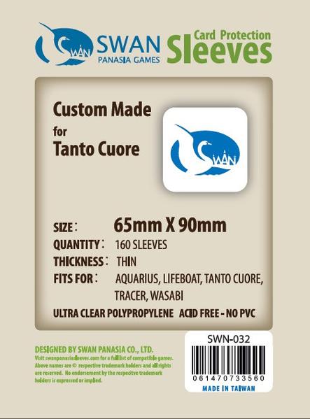 SWAN Sleeves - Card Sleeves (65 x 90 mm) - 160 Pack, Thin Sleeves