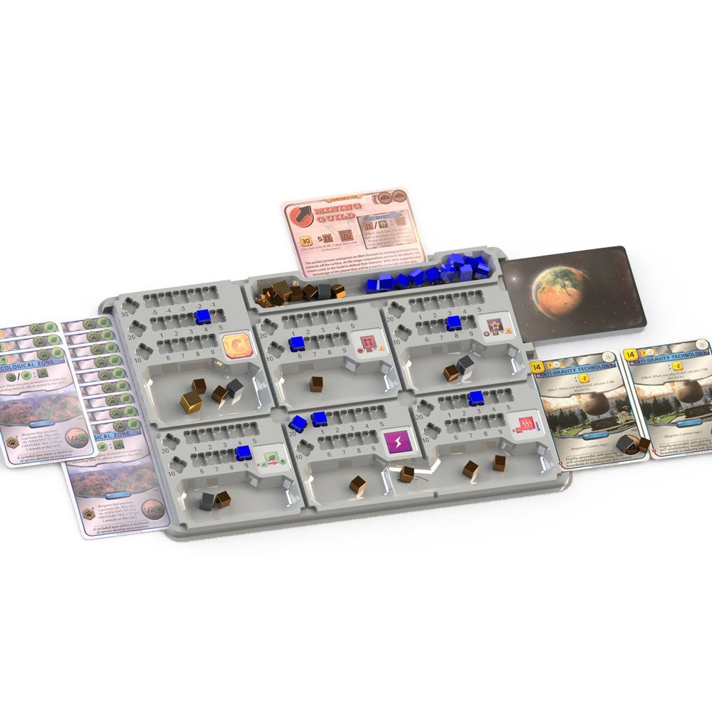 Game Trayz - Terraforming Mars Game Trayz - Player Mat (Black Flocked)