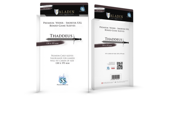 Paladin Card Protection - Thaddeus (130 mm x 195 mm, Premium Wider-Shorter XXL)