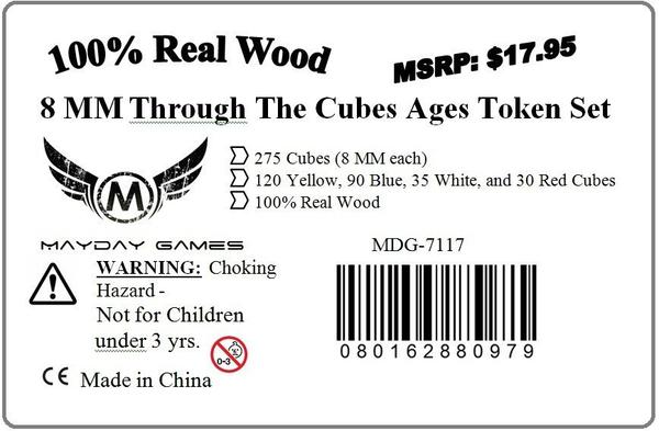 Mayday - Cube Token Set for Through The Ages