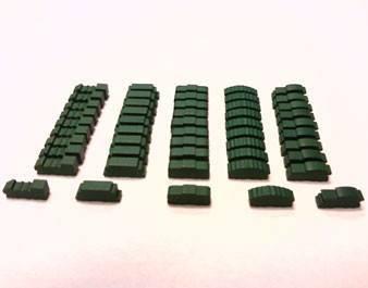 Mayday - Wooden Train Set - Green (50ct)