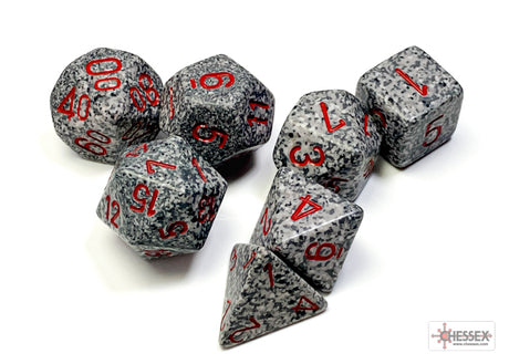 Chessex - 7 Piece - Speckled - Granite