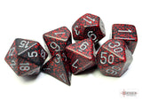 Chessex - 7 Piece - Speckled - Silver Volcano