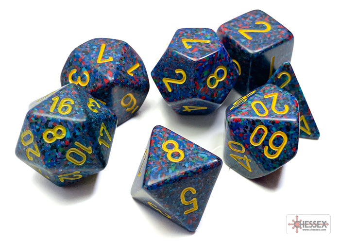 Chessex - 7 Piece - Speckled - Twilight