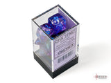 Chessex - 7-Dice Set - Nebula - Nocturnal / Blue Luminary ( Polyhedral )