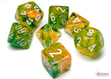 Chessex - 7-Dice Set - Nebula - Spring/White Luminary (Polyhedral)