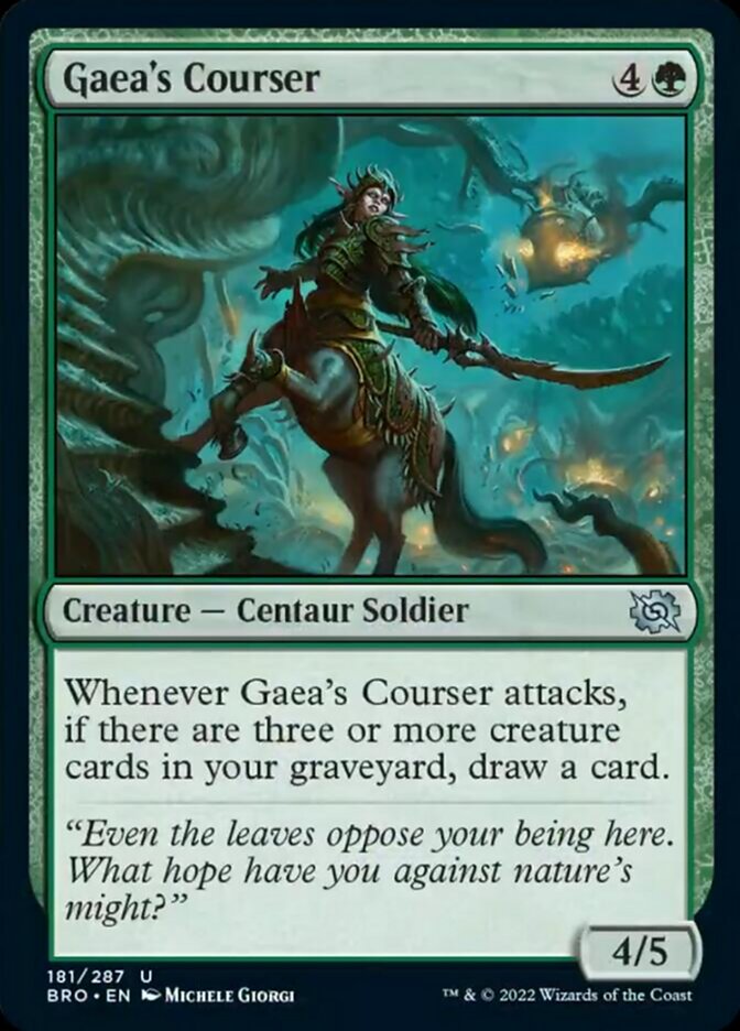 Gaea's Courser (BRO-181) - The Brothers' War [Uncommon]