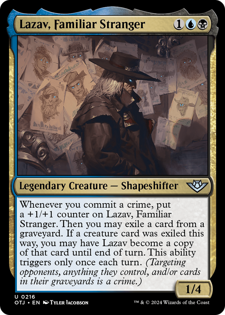 Lazav, Familiar Stranger (OTJ-216) - Outlaws of Thunder Junction [Uncommon]