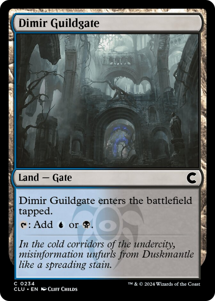 Dimir Guildgate (CLU-234) - Ravnica: Clue Edition [Common]