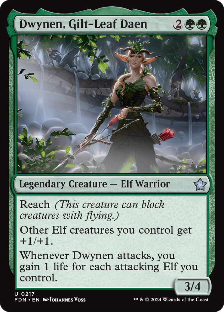 Dwynen, Gilt-Leaf Daen (FDN-217) - Foundations [Uncommon]