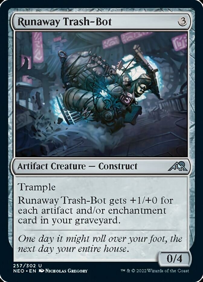 Runaway Trash-Bot (NEO-257) - Kamigawa: Neon Dynasty [Uncommon]