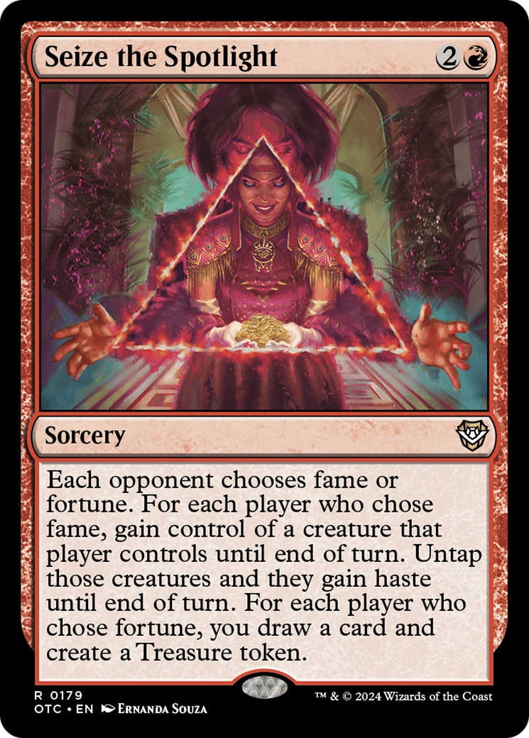 Seize the Spotlight (OTC-179) - Outlaws of Thunder Junction Commander [Rare]