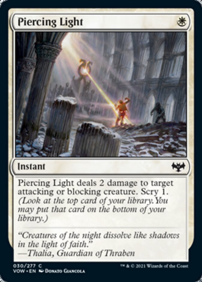 Piercing Light (VOW-030) - Innistrad: Crimson Vow [Common]