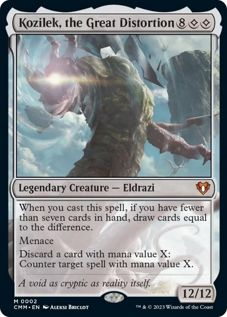 Kozilek, the Great Distortion (CMM-002) - Commander Masters [Mythic]
