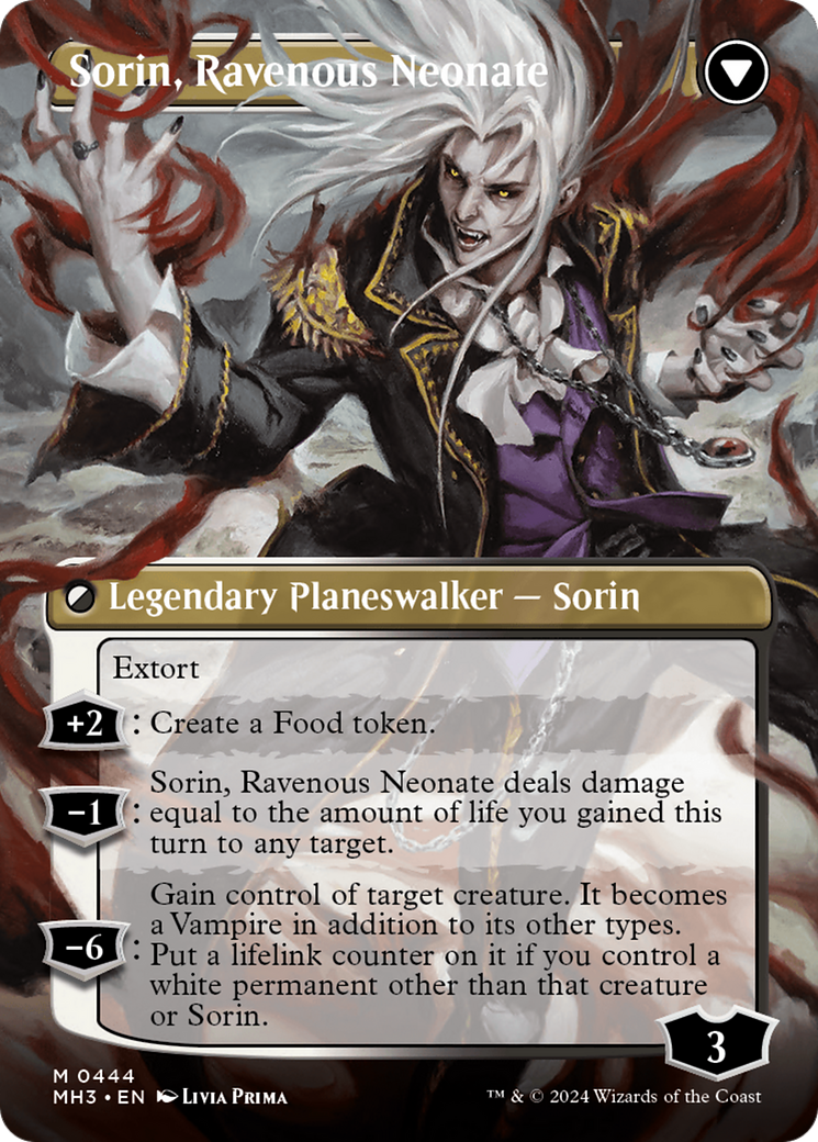 Sorin of House Markov // Sorin, Ravenous Neonate (MH3-444) - Modern Horizons 3 (Borderless) [Mythic]