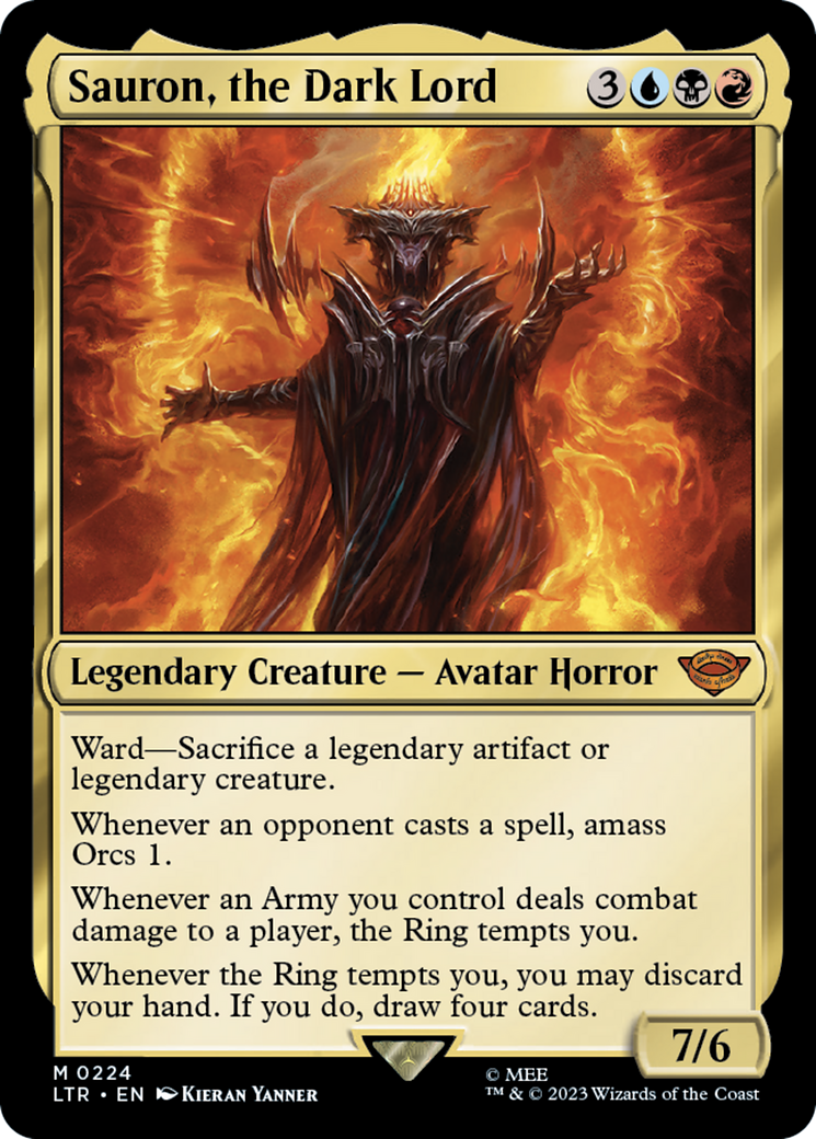 Sauron, the Dark Lord (LTR-224) - The Lord of the Rings: Tales of Middle-earth [Mythic]