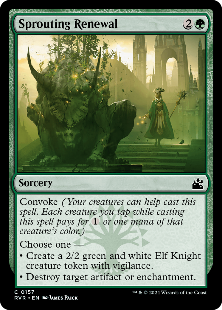 Sprouting Renewal (RVR-157) - Ravnica Remastered [Common]