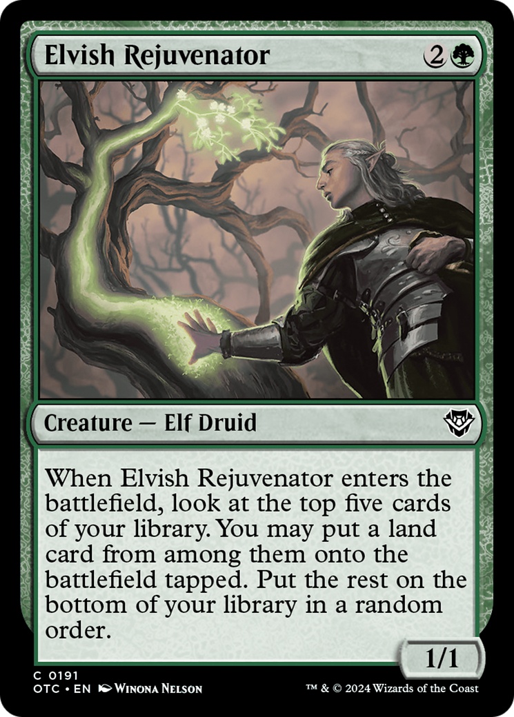 Elvish Rejuvenator (OTC-191) - Outlaws of Thunder Junction Commander [Common]