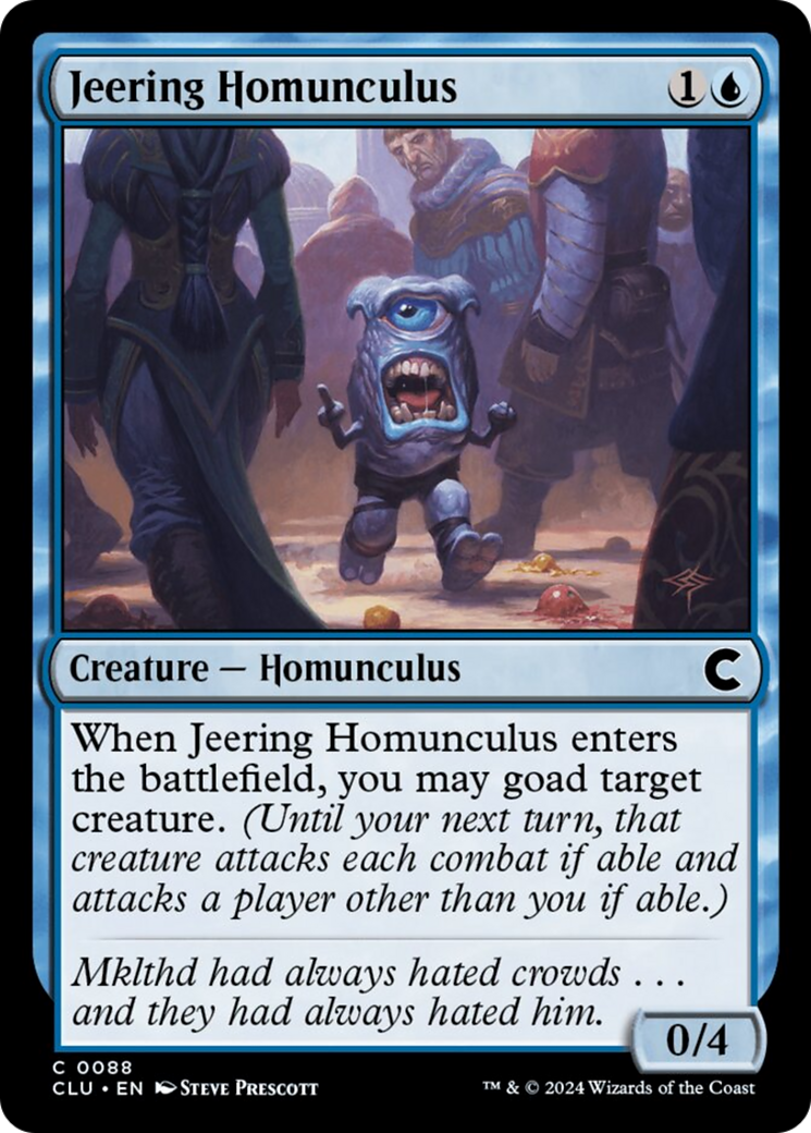 Jeering Homunculus (CLU-088) - Ravnica: Clue Edition [Common]