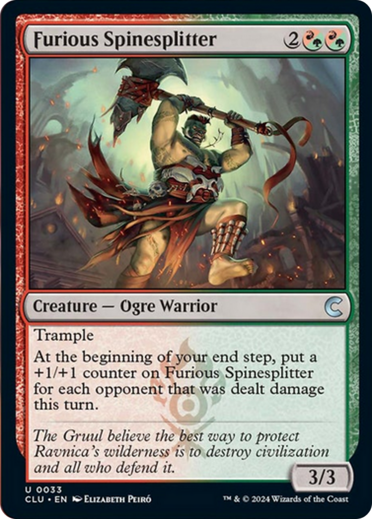 Furious Spinesplitter (CLU-033) - Ravnica: Clue Edition [Uncommon]