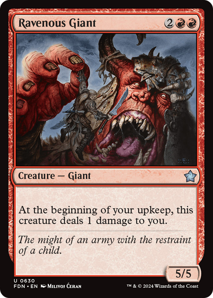 Ravenous Giant (FDN-630) - Foundations [Uncommon]