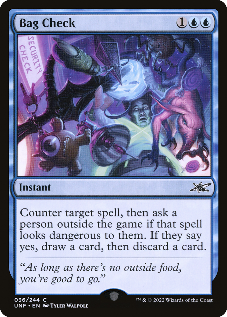 Bag Check (UNF-036) - Unfinity Foil [Common]