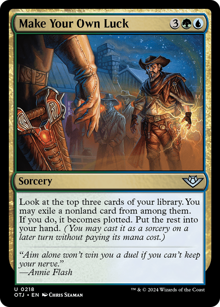 Make Your Own Luck (OTJ-218) - Outlaws of Thunder Junction Foil [Uncommon]