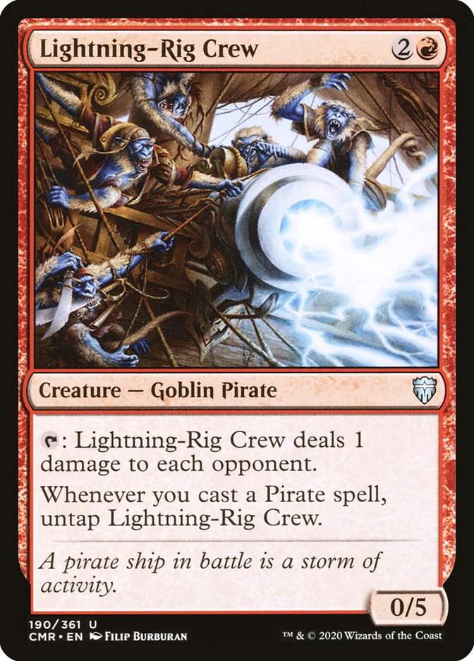 Lightning-Rig Crew (CMR-190) - Commander Legends [Uncommon]