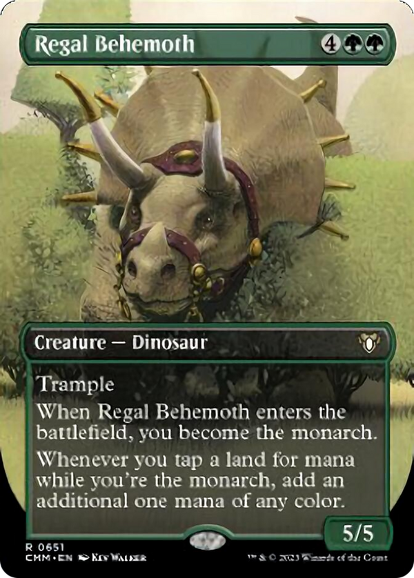 Regal Behemoth (CMM-651) - Commander Masters (Borderless) [Rare]