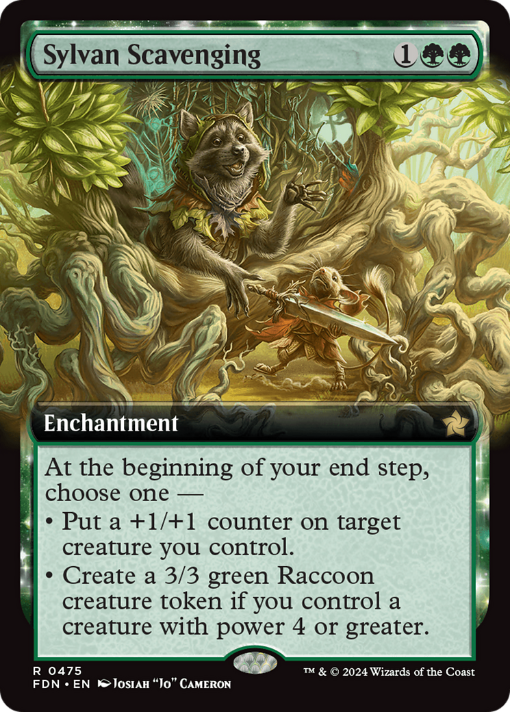 Sylvan Scavenging (FDN-475) - Foundations: (Extended Art) [Rare]