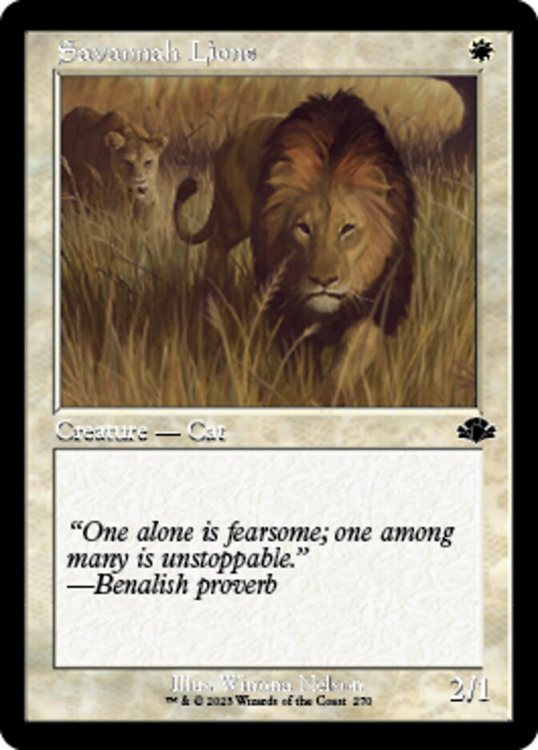 Savannah Lions (DMR-270) - Dominaria Remastered [Common]