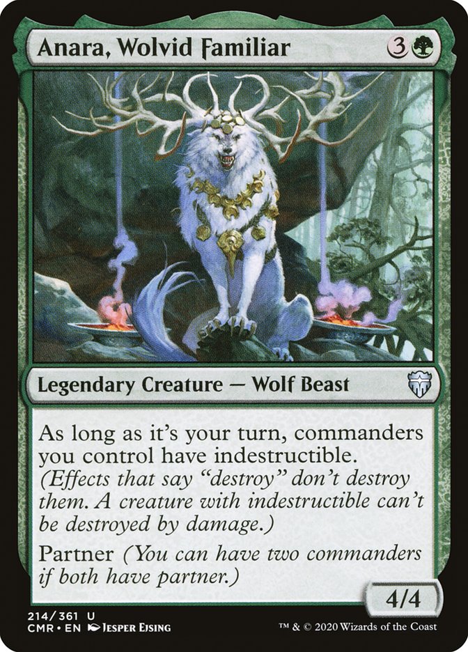 Anara, Wolvid Familiar (CMR-214) - Commander Legends [Uncommon]