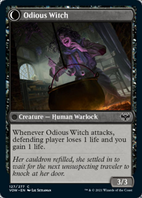 Ragged Recluse // Odious Witch (VOW-127) - Innistrad: Crimson Vow: (Double Faced Transform) [Common]