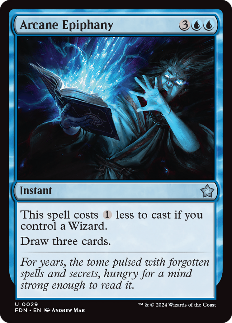 Arcane Epiphany (FDN-029) - Foundations Foil [Uncommon]
