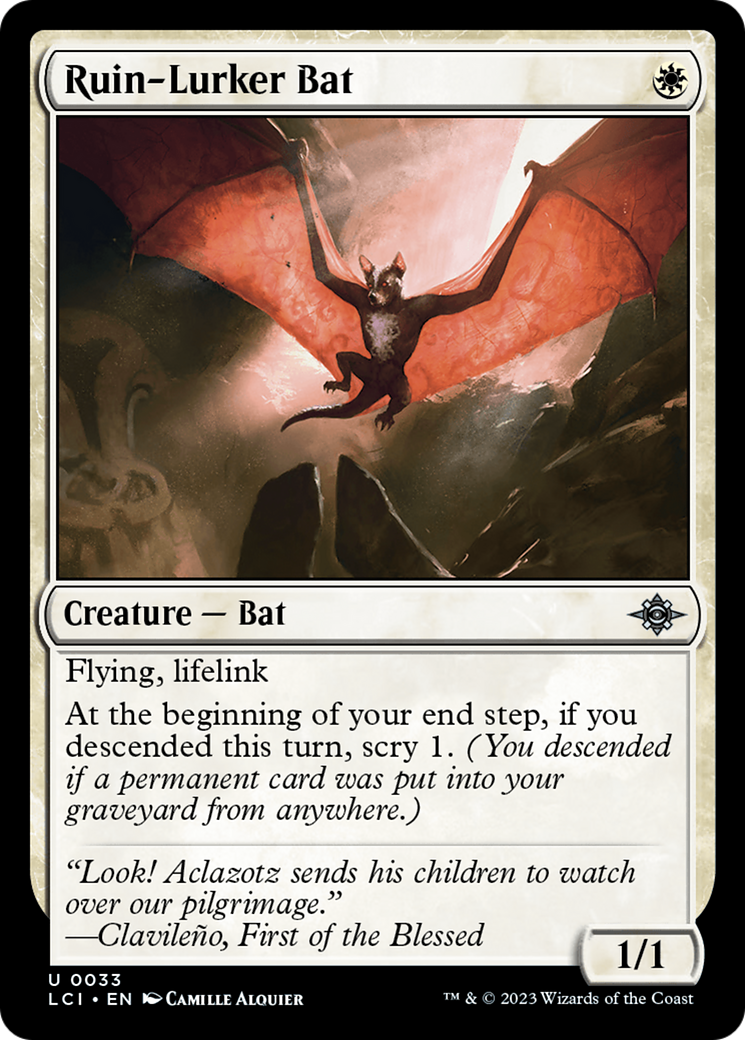 Ruin-Lurker Bat (LCI-033) - The Lost Caverns of Ixalan [Uncommon]
