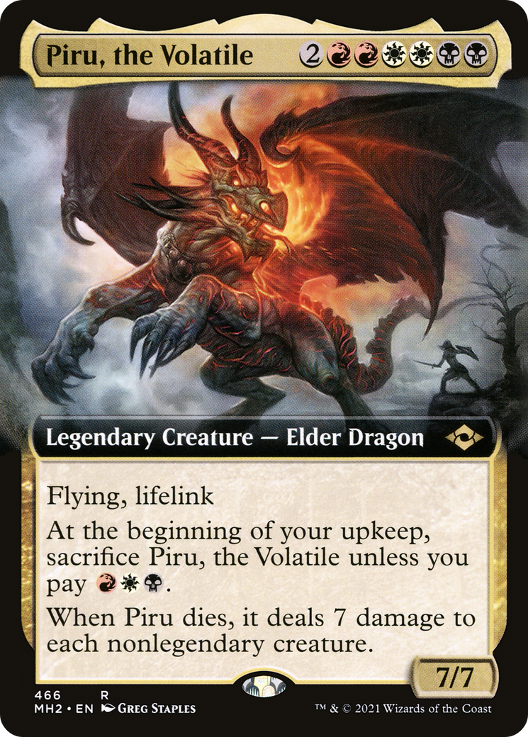 Piru, the Volatile (MH2-466) - Modern Horizons 2: (Extended Art) Foil [Rare]