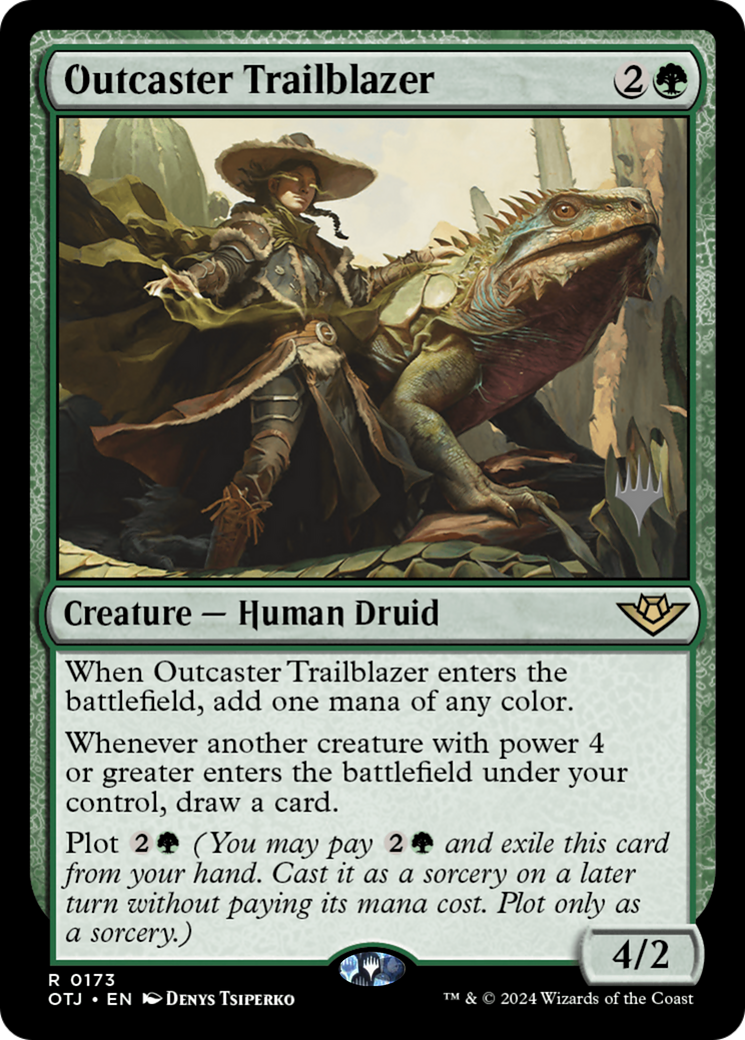 Outcaster Trailblazer (POTJ-173P) - Outlaws of Thunder Junction Promos [Rare]