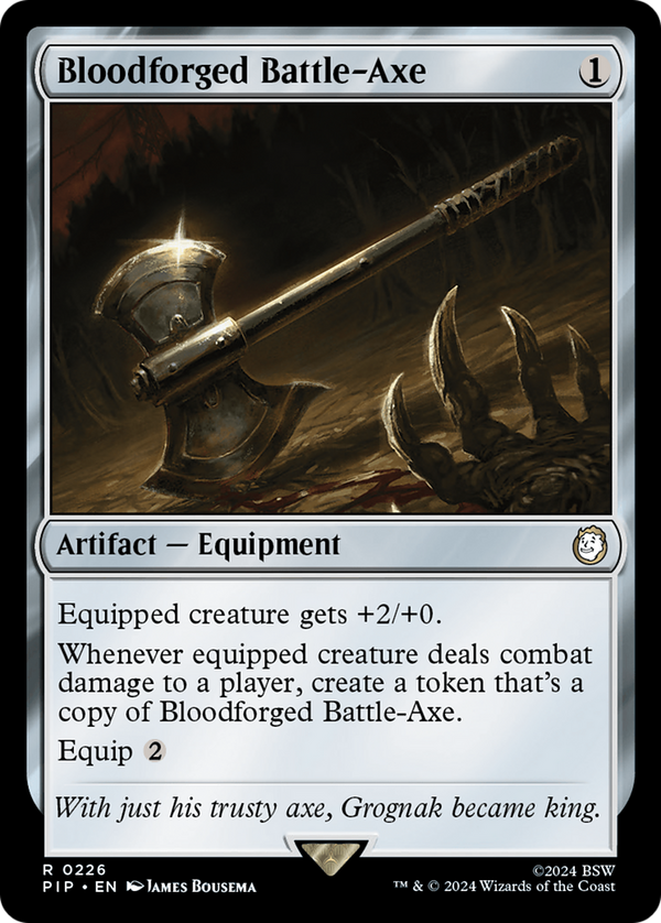 Bloodforged Battle-Axe (PIP-226) - Fallout [Rare]