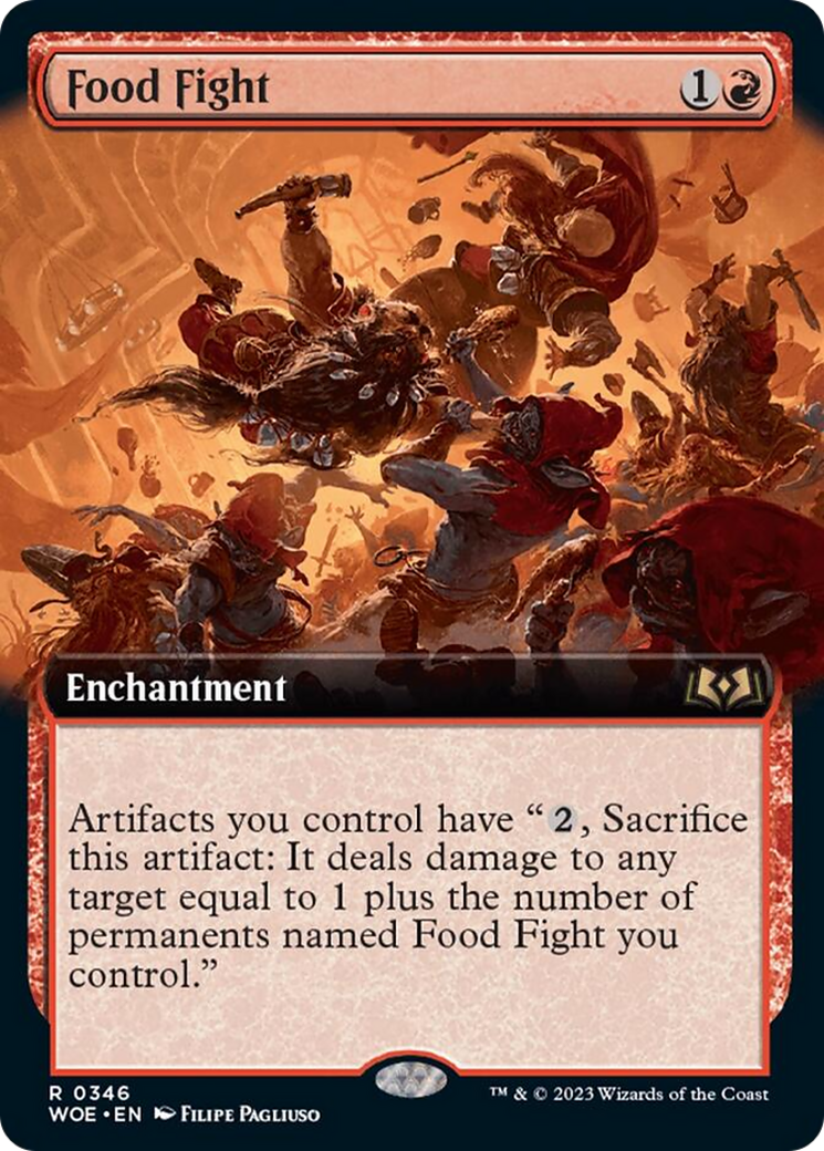 Food Fight (WOE-346) - Wilds of Eldraine: (Extended Art) [Rare]