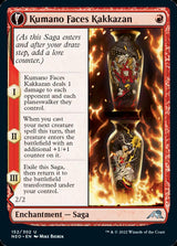 Kumano Faces Kakkazan // Etching of Kumano (NEO-152) - Kamigawa: Neon Dynasty: (fandfc) [Uncommon]