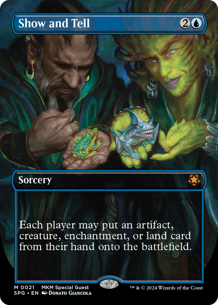 Show and Tell (SPG-021) - Special Guests (Borderless) Foil [Mythic]