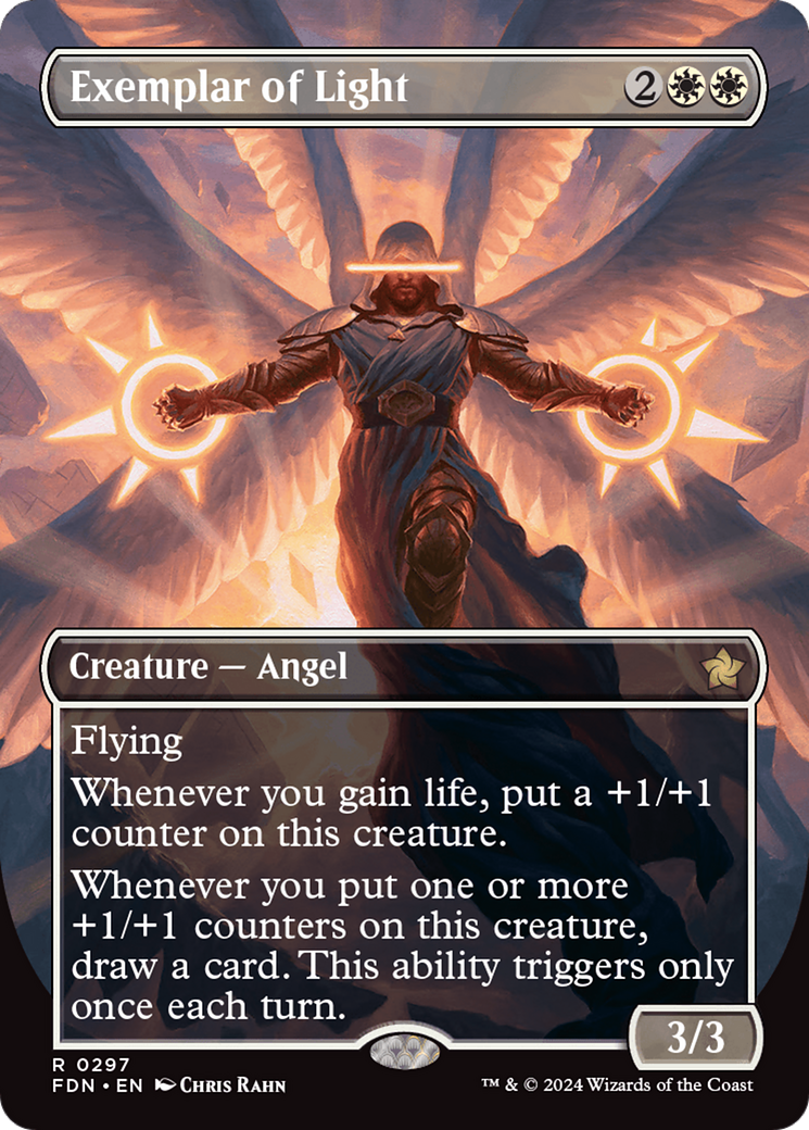 Exemplar of Light (FDN-297) - Foundations (Borderless) Foil [Rare]
