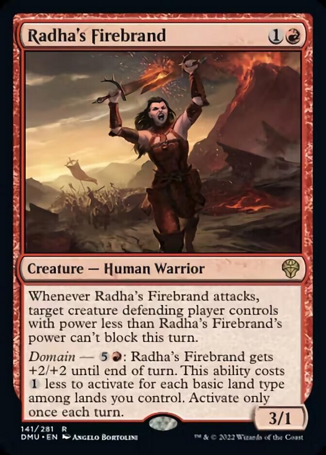 Radha's Firebrand (DMU-141) - Dominaria United [Rare]