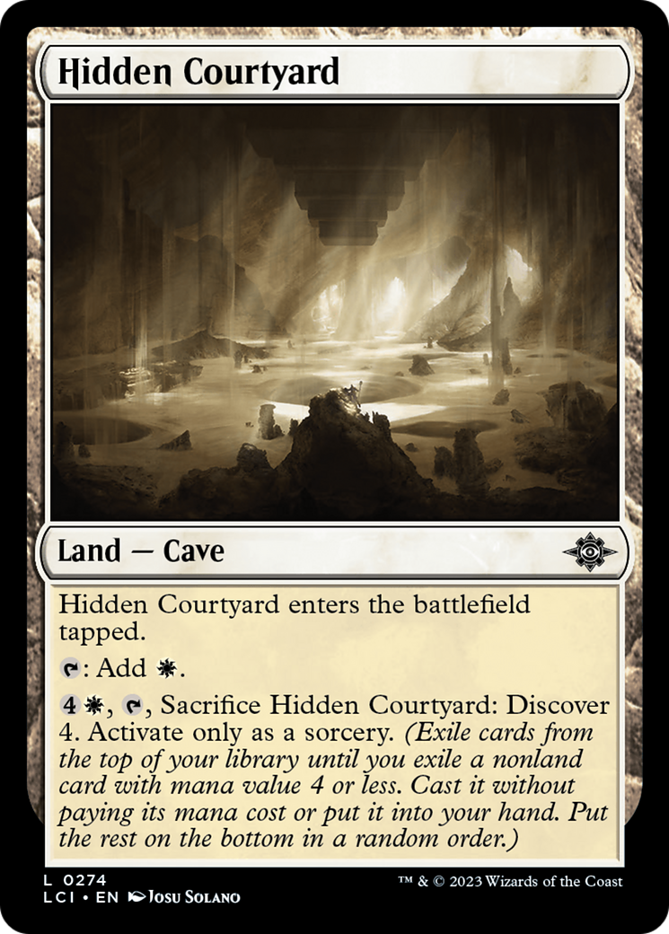 Hidden Courtyard (LCI-274) - The Lost Caverns of Ixalan [Common]