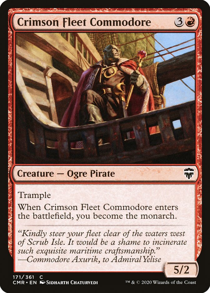 Crimson Fleet Commodore (CMR-171) - Commander Legends [Common]