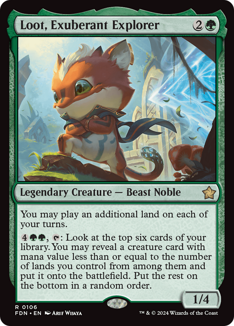 Loot, Exuberant Explorer (FDN-106) - Foundations Foil [Rare]